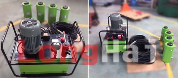 電動(dòng)分離式液壓千斤頂使用案例