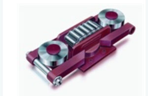 導(dǎo)輥在通道中運(yùn)行載重滾輪小車 導(dǎo)輥在通道中運(yùn)行載重滾輪小車