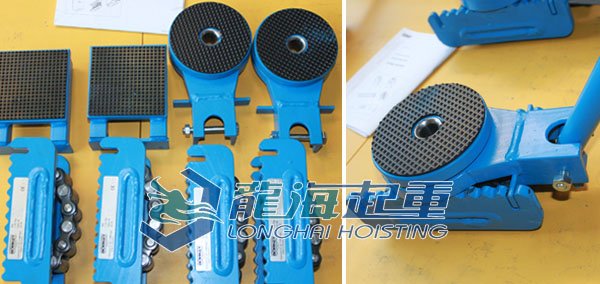 N型成套載重滾輪小車附件（轉盤、承載板）實物